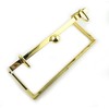 Basic Hand® Elegant Chunky Gold Square Clip Frame Wallet Shoulder
