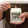 Goiicoln Funny Dear Sister Candle, Sister Gifts, Happy Birthday Gift