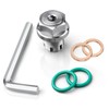 DEEFILL M14.1-1.5 x 15mm Oversize Piggyback Oil Drain Plug, Stainless