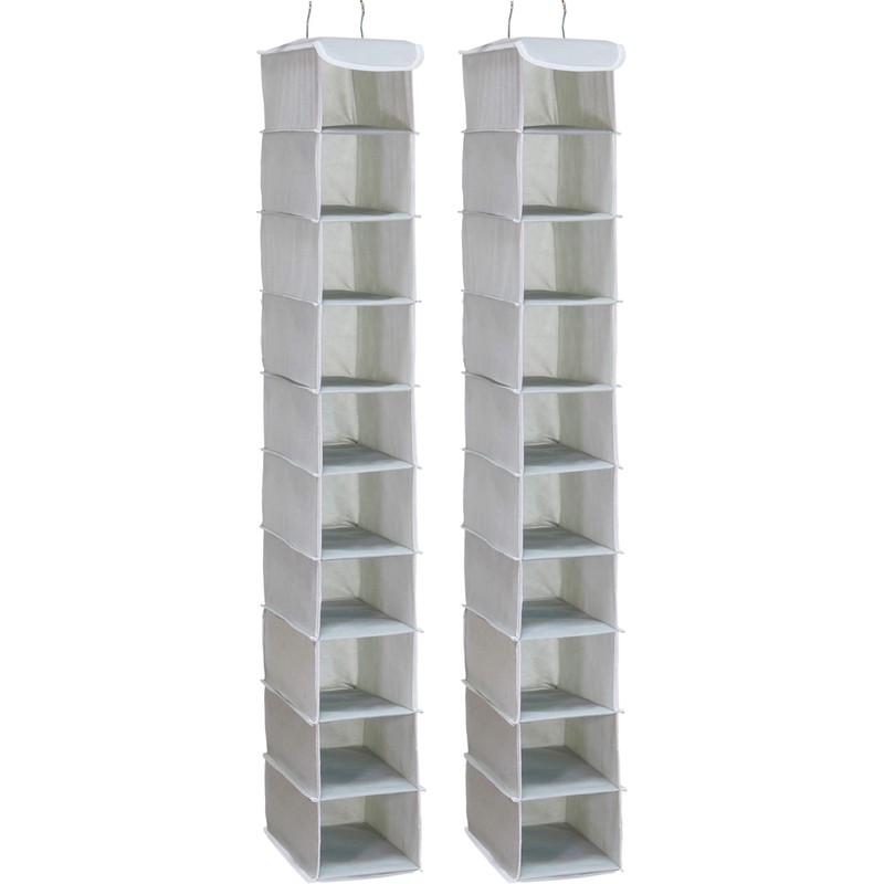 SimpleHouseware 10 Shelves Hanging Shoes Organizer Holder for Closet,10 Pockets,