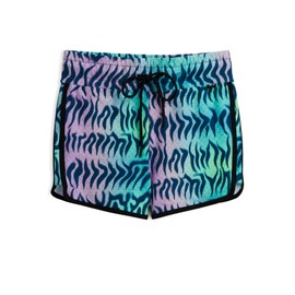 TomboyX Swim Boy Short, High Waisted Bathing Suit Bottom, Sporty Cheeky Fit, UPF 50 Sun Protection, Size Inclusive -Large/Head Over Eels