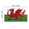 AIMALL Large Wales Welsh Flag with Brass Grommets Heavy Duty