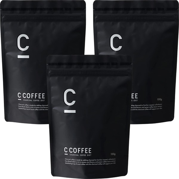 チャコールコーヒー C COFFEE シーコーヒー CCOFFEE 3袋セット (100g×3袋) 【 チャコール mctオイル
