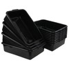 Leendines 12-pack 13 L Restaurant Dish Tub Basin, Plastic Bus