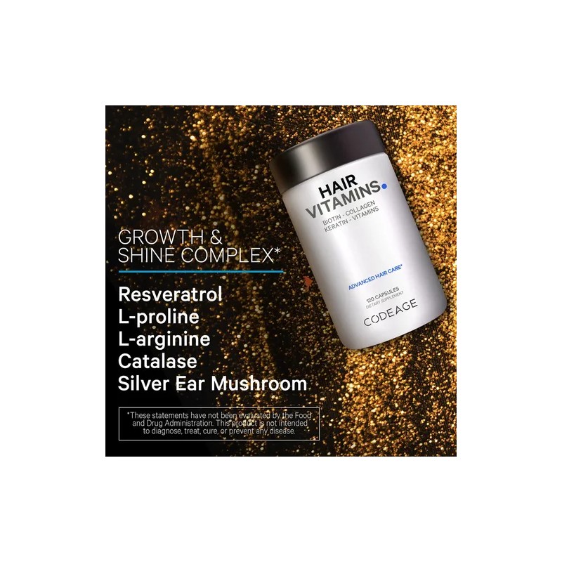 Codeage Vitaminas Para El Cabello 10000 Mcg De Biotina Sfn
