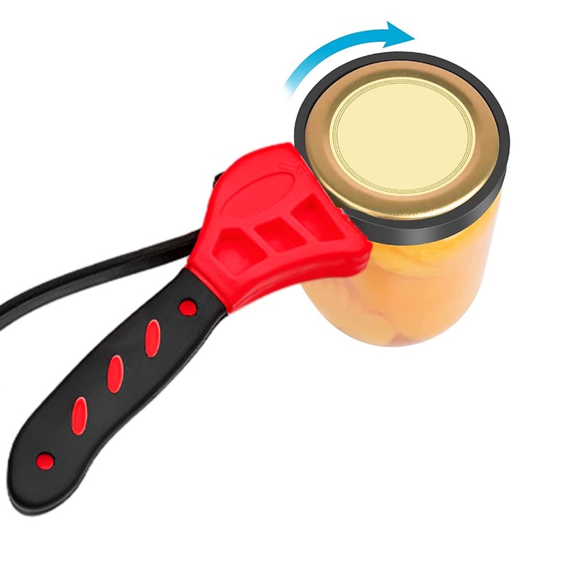 Jar Opener, Adjustable Belt Wrench Can Opener Jar Lid Opener