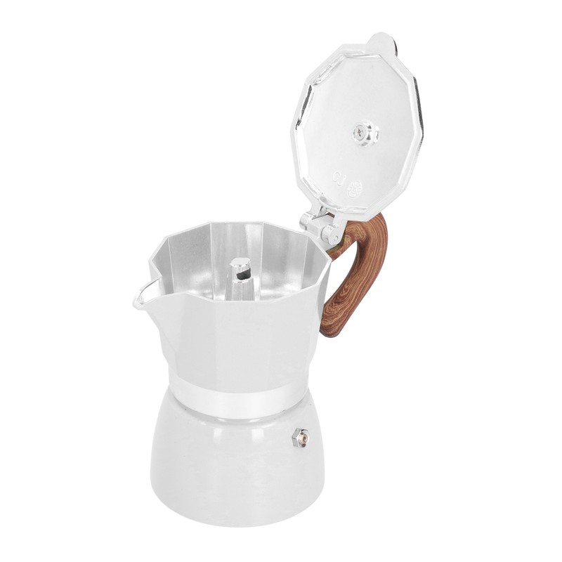 150ML Practical Aluminum Coffee Maker Octagonal Moka Coffee Pot for