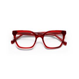 eyebobs - Overlook | Premium Women's Reading Glasses | Cat-Eye Frames for Average Faces, Red, 4.00