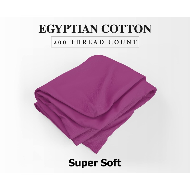 MistyMorning Extra Deep Fitted Sheet 16''/40cm, Egyptian Cotton bed sheets