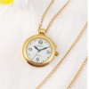 SHMIOU English Talking Watch for Women Pendant Golden Round Bezel