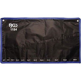 BGS 1184-LEER | Tetron-Leertasche für Doppel-Maulschlüssel-Satz Art. 1184 | Rolltasche