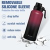 OLDLEY 32 oz Insulated Water Bottle With Straw, Stainless Steel