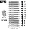 Saipor 13pcs 50mm Magnetic Special Shape Screwdriver Bit Set (Phillips,