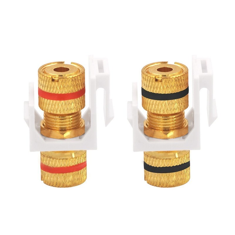 VCELINK Banana Jack Binding Post Keystone Jack Insert with Black