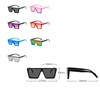FOURCHEN Square Oversized Sunglasses for Girls Boys Fashion Flat Top