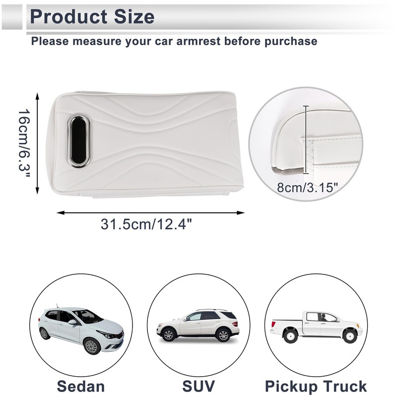 X AUTOHAUX Car Center Console Cover Car Armrest Cover Multifunctional