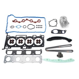 MPLUS Head Gasket Set & Timing Chain Kit & Water Pump fits 2006-2008 for Hyundai Sonata 2.4L, 2006-2008 for Kia Optima 2.4L, 2007-2008 for Kia Rondo 2.4L