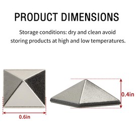 18 Pcs Snowboard Stomp Pads- Pyramid Studs Snowboard Grip Stomp Pad- Anti-Slip Ski Snowboard Stomp Pad Mat, Provides Extra Grip for Snowboarding (Silver)