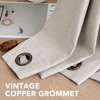 H.VERSAILTEX Linen Blackout Curtain 96 Inches Long for Bedroom/Living Room