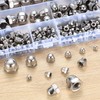 Cap Nuts High Shape Set, 195 Pieces Stainless Steel Hex