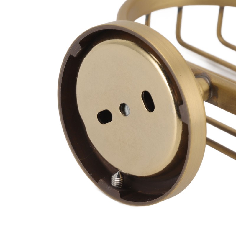 Soap Dish Wall Mounted Twisted Pattern Soap Holder Copper Stainless