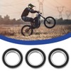 ECSiNG 4Pcs Front Wheel Sealed Bearing Stainless Steel Double Rubber