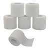 MINGYUE伸縮包帯 弾性包帯 テーピングテープ 自己粘着性 5cm×6rolls 手で切れる(ホワイト)