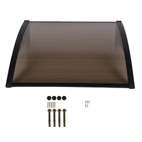 Unbranded Stylish Door Canopy Rainproof Sun Shade Windproof Cover for