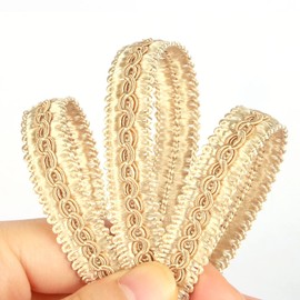 Fenghuangwu 6.5 Yard Handmade Basic Trim, 1.5 cm/0.59 Inch Diameter Gimp Braid for DIY, Décor… (Light Coffee, 6.5)