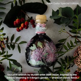 Il Borgo del Balsamico, Aged Condiment Balsamic del Borgo Satin Dalia Edition – 8.45 Fl Oz (250 ml) – Aged Dressing Balsamic Vinegar, Gourmet Condiment from Italy