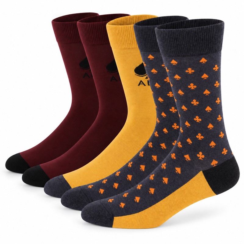 Men’s Dress Socks for Business & Daily Wear – 5-Pair