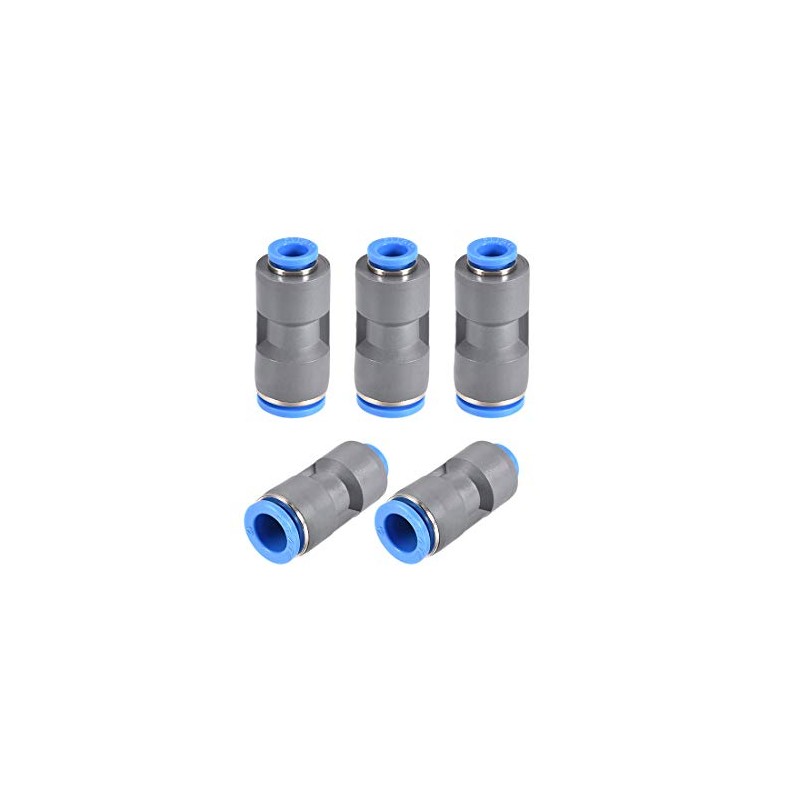 sourcing map Straight Push to Connector Reducer Fitting 12mm to