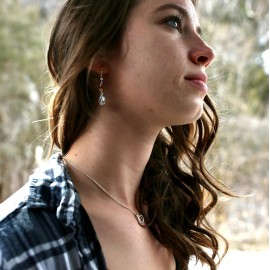 Catholic Jewelry Medal Sacred Heart Of Jesus Drop Earrings Gift Ladies Teen