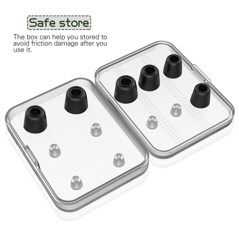 [6 Pairs] Earphone Tips New bee 12pcs Replacement Earbud Tips