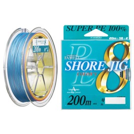 YAMATOYO PE Line PE Shore Jig 8, 656.2 ft (200 m), No. 2.5, 40 lb, Set of 8, 5 Colors