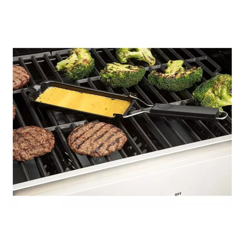Backyard Grill Sarten Charola Con Mango Para Fundir Queso Asado
