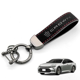SUVVNE Toyota New Crown 35 Series Key Chain Car CROWN 35 Series (September 2022 - Present) Car Key Chain, Suede Hook, Double Car Logo Key Chain, For Vehicle Use, Unisex, Convenient, Popular, Lost