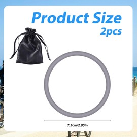 2pcs Patella Tendon Knee Strap, Silicone Patella Knee Band with Storage Bag Flexible Patellar Tendon Stabilizer Elastic Patella Knee Support Brace for Men Women Jumper Running Basketball Sports Hiking | Gosknor