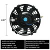 blackhorse-racing 7" Universal Electric Slim Fan Pull Radiator Cooling 12V