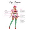 Leg Avenue 3 PC Berry Babe, includes gingham crop top,