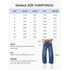 Genleck Barrel Jeans Women Wide Leg Cropped Jeans High Waisted