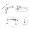 Upgraded Aluminum Rear Coolant Water Heater Pipe System Kit Fit