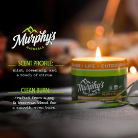 Murphy's Naturals Mini Mosquito Bug Repellent Candles for Outdoor Patio, Citronella & Essential Oils, 14-Hour Burn Time Each, 3.5 oz, 9-Pack