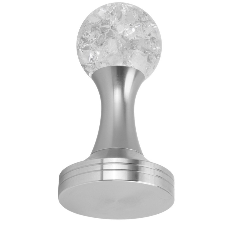 Crystal Ball Coffee Flat Tamper Stainless Steel Base Powder Hammer