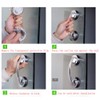 WANLIAN Powerful Suction Cup Glass Mirror Door Handle, Refrigerator Drawer