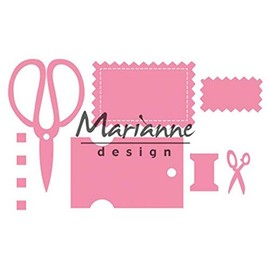 Marianne Design Collectables Eline's Craft Dates, Metal Pink, 21 x 15 x 0.4 cm