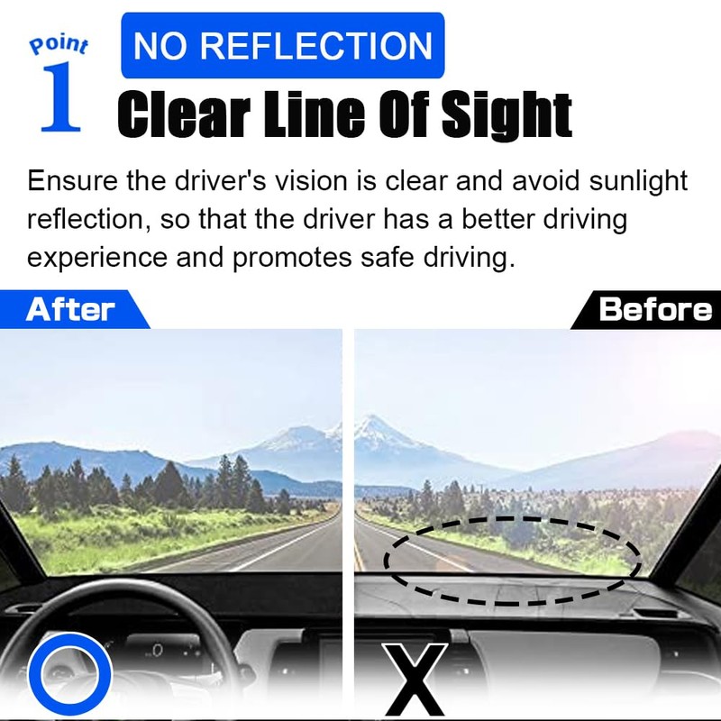 XITER Polyester Dashboard Cover Mat Carpet Dash Nonslip Sun Shade