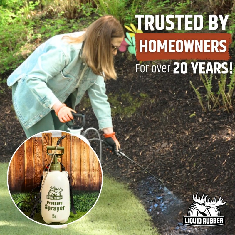 Garden Pump Sprayer + 1G Mulch Glue KIT