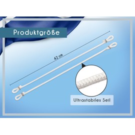 PHENO FLAGS Premium Flag Loops, Set of 2, 41 cm, Stable and Durable, Perfect Hoisting Device for Your Flag, Flagpole Accessories (2 Pieces)