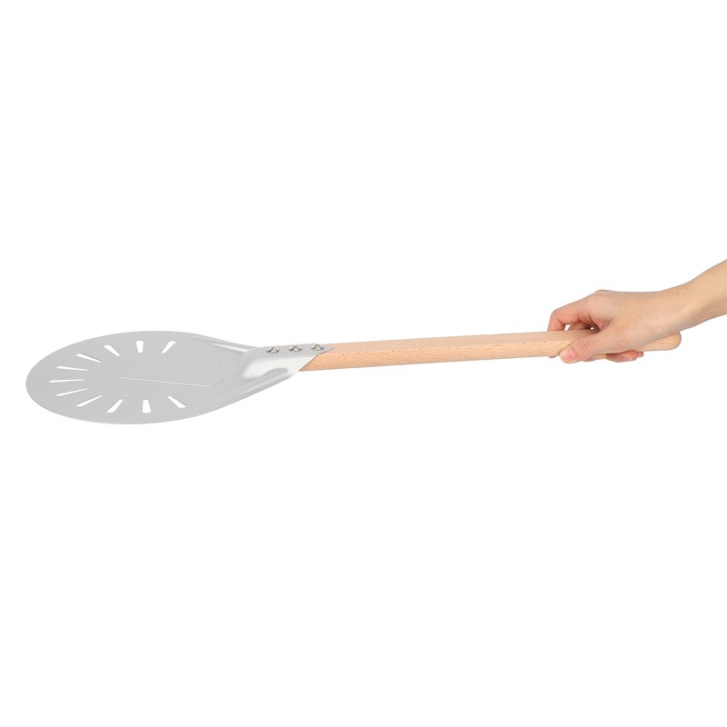 Round Pizza Spatula with 41cm Removable Wood Handle AntiScalding NonSlip